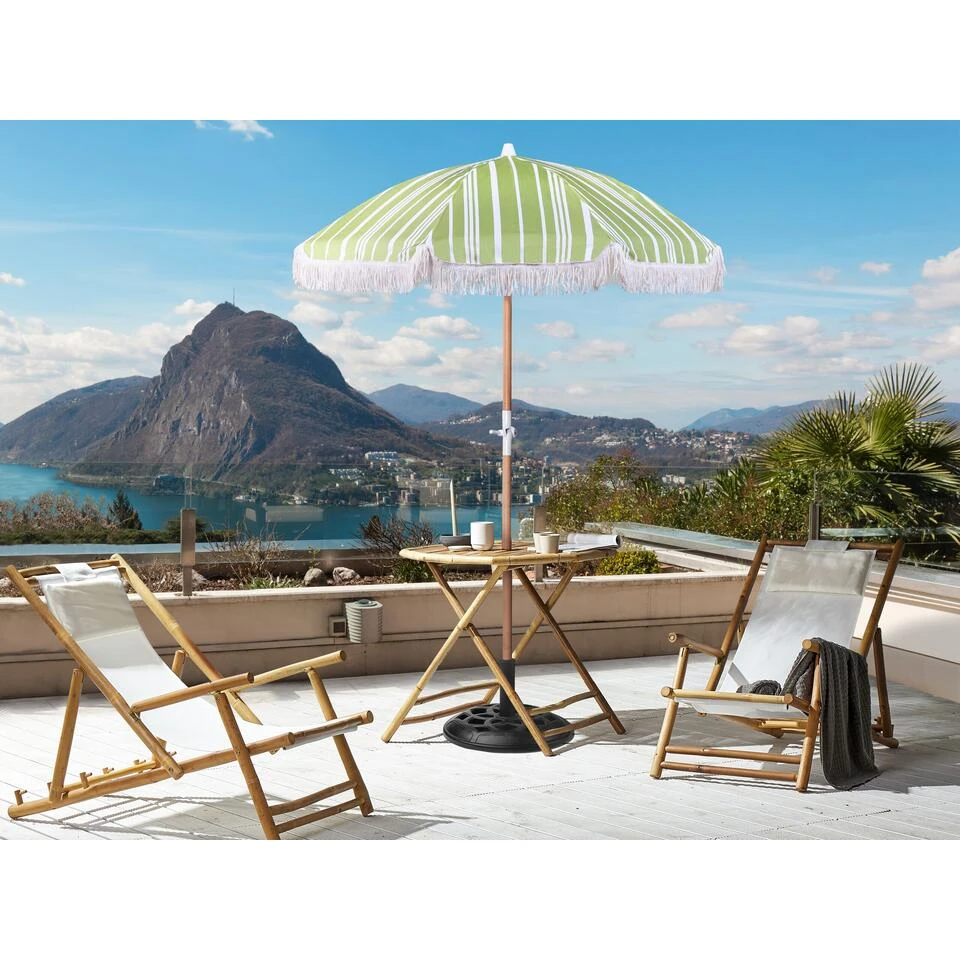 Beliani Marktscherm MONDELLO - Groen Polyester - Afbeelding 2