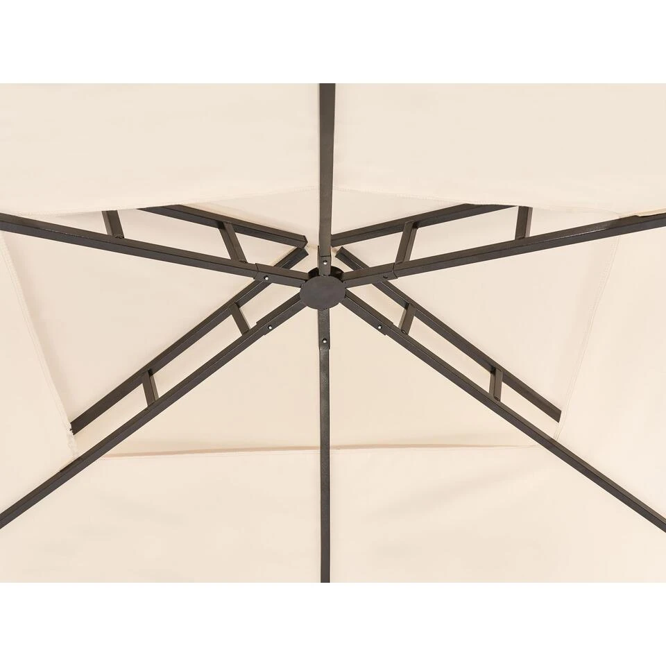 Beliani Tuinpaviljoen NARO - Beige Staal - Afbeelding 4