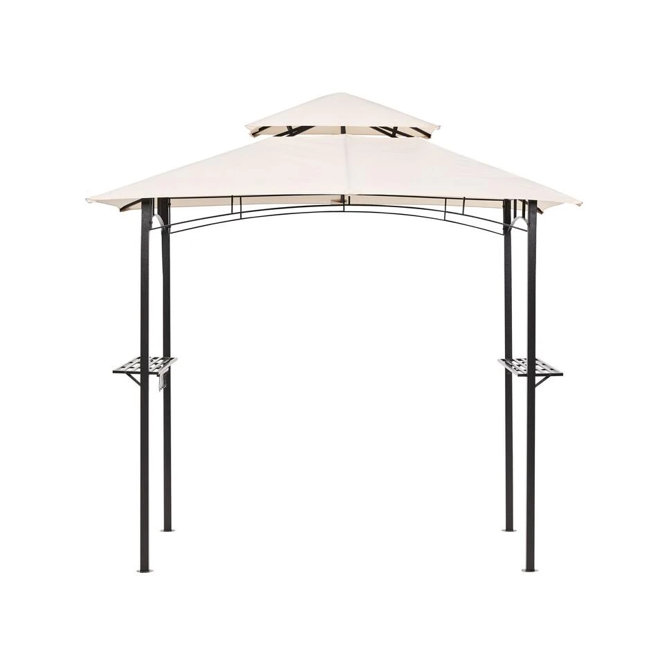 Beliani Tuinpaviljoen NARO - Beige Staal - Afbeelding 3