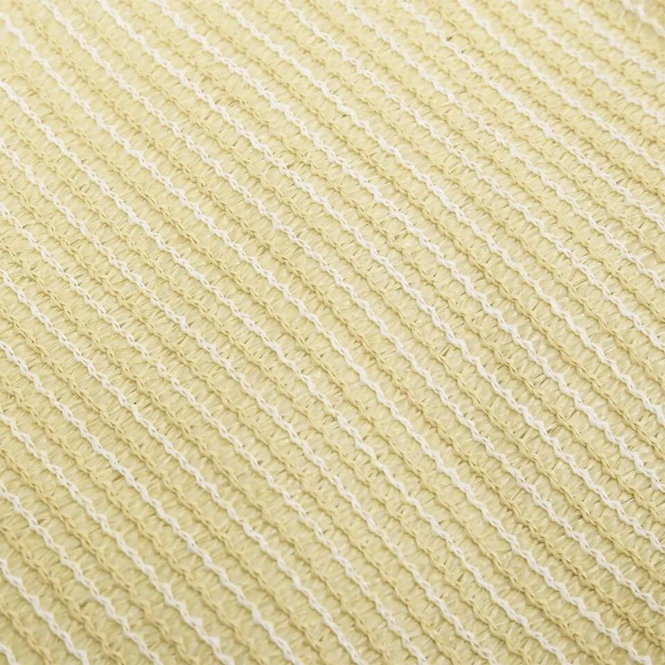 VidaXL Zonnescherm HDPE Vierkant Beige 3,6x3,6 M - Afbeelding 2